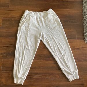 Waffle high waist jogger lounge pant